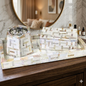 Mini <b>Eid</b> <b>Gift</b> Eco-friendly Non-Electric Sandalwood Aromatherapy Diffuser Mother Inlay Mubkhar <b>Box</b> Tray Set Bakhoor Incense - Product Image 1