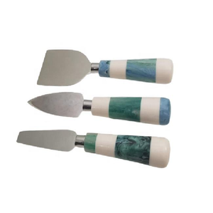 High Quality Manufacturer Two Color Resin Joint Handle Stainless Steel <b>Cheese</b> <b>Knives</b> <b>Set</b> New Production Designer Cutlery - Product Image 2