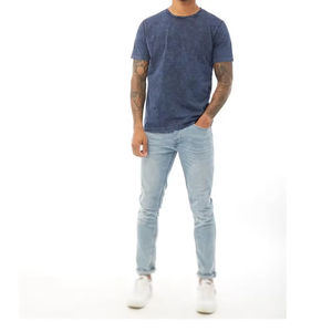 Camisetas de Alta Calidad 100% Algodón Lavadas con Ácido con Logotipo Personalizado, Diseño de Letras de Buena Calidad, Camisetas Extra Grandes Lavadas con Ácido - Product Image 3