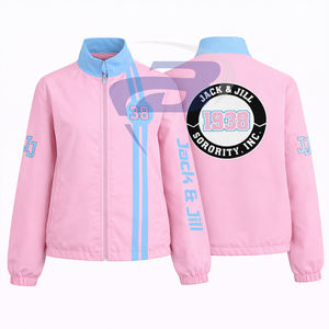 Chaqueta de carreras de algodón Jack And Jill Of America Sorority para mujer, chaqueta de carreras deportiva de alto rendimiento para motociclistas. - Product Image 1