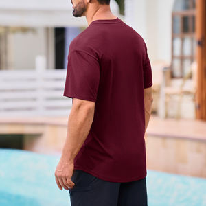 T-shirt homme surdimensionné, coupe décontractée, vêtement décontracté, écologique, pour un confort quotidien, en tissu léger et finition soignée. - Product Image 5