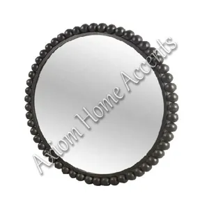 Geometric <b>Wall</b> <b>Mirror</b> with Sleek Metal Frame for Entryway or Living Room Decoration by Axiom Home Accents Modern - Product Image 3