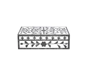 Boîte de rangement à bijoux UO de luxe moderne personnalisée en os incrusté, avec choix de couleurs multiples, forme et motif personnalisés, incrustation en os - Product Image 5