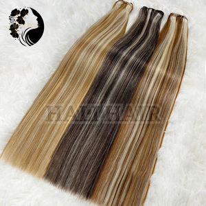 Extensiones de cabello de trama recta Remy sin procesar Natural de calidad Original 100% cabello humano 100% dibujado doble para salones teñidos - Product Image 3