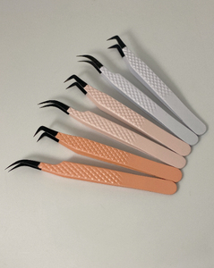 Professional Hand Test Eyelash Extension Tweezers <b>Set</b> Anti Slip Perfect Grip Smooth Tips Stainless Steel Anti-Magnetic Tweezers - Product Image 4