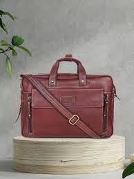 Sac pour ordinateur portable élégant en cuir véritable, grande capacité, portable, écologique, bretelles robustes, pour le bureau et les voyages - Product Image 4