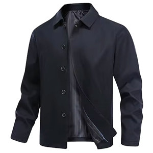 Chaqueta polar bordada informal de alta calidad para hombre, talla grande, con cremallera de un cuarto, hecha en Pakistán - Product Image 2