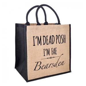 Bolsa de Regalo Premium Ecológica de Yute con Diseño de Pantalla, Hecha a Mano, con Asa de Diseño y Cierre Personalizado para Compras - Product Image 2