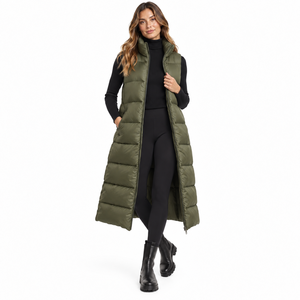 Women's Fashion Puffer <b>Vest</b> Winter Warm Waistcoat Private Label Brand Manufacturingpremium quality women puffer <b>vest</b> wholesale - Product Image 3