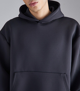 เสื้อฮู้ดดี้ยูนิเซ็กซ์ ผ้าฝ้าย โพลีเอสเตอร์ อีลาสเทน ทรงโอเวอร์ไซส์ บ็อกซี่  แบบเรียบ  สำหรับผู้ชาย คุณภาพสูง - Product Image 3