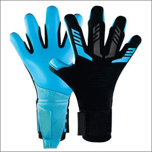 Gants de gardien de but de football professionnels en latex à séchage rapide avec fermeture auto-agrippante, personnalisables par transfert thermique – Fournisseur direct d'usine - Product Image 1