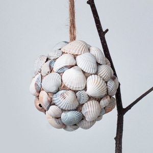 Ornements de Noël en coquillages, décorations de luxe artisanales en coquillages pour les arbres de Noël. - Product Image 1