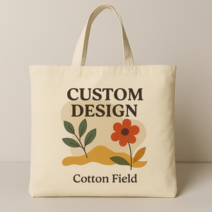 Sacs en toile de coton vierges écologiques promotionnels, sacs de courses réutilisables avec logo personnalisé, sacs à main pour femmes - Product Image 5