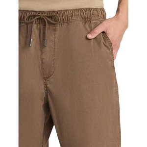 Men's <b>Brown</b> Cotton Drawstring Pants Elastic Waist Side Pockets Casual Lightweight Winter Breathable Knitted Windproof Solid - Product Image 4