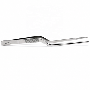 Pinzas de Chef de Acero Inoxidable, Pinzas de Precisión para Emplatado, Pinzas Profesionales para Emplatado de Alimentos en Cocina Culinaria, CE ISO 13485 - Product Image 4