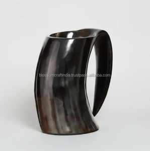 Buffalo Horn <b>Mug</b> Natural Finish Durable Eco Friendly Rustic Gift Collection Product - Product Image 1