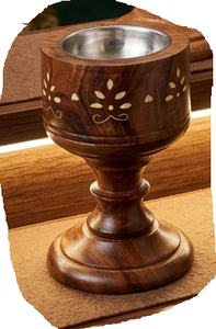 Calentador de Velas con Diseño de Madera, Portavelas de Metal con Pedestal, Calentador de Aromaterapia Decorativo para Decoración del Hogar, Acabado Artesanal de Alta Calidad - Product Image 2