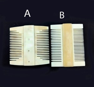 Peigne à barbe artisanal de 4 pouces en os de buffle naturel - Peigne de toilettage à dents larges pour hommes, peigne de luxe pour barbe et cheveux style Viking - Product Image 5