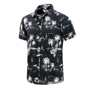 Camisas Hawaianas de Verano con Estampado Completo para Hombre, 100% Algodón, Secado Rápido, Tallas Grandes - Product Image 1
