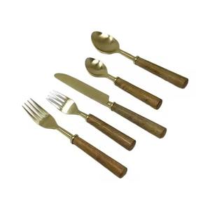 Ensemble de couverts en acier inoxydable poli miroir, luxe, pour restaurant, vaisselle de table pour présentation - Product Image 1