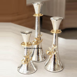 Lotus <b>Flower</b> Designer Golden Plated Best Look Modern Style Handmade Metal <b>Candle</b> Holder For Home Decor Vintage Use Item - Product Image 6