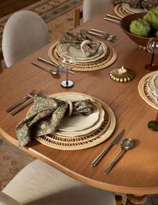 Delicate <b>Round</b> Rattan Placemat Set Woven <b>Table</b> <b>Mat</b> Natural Dining Placemat Boho <b>Table</b> Setting Decor For Dining <b>Table</b> Styling - Product Image 4