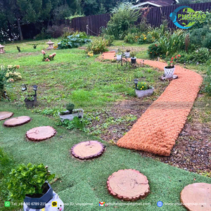 Tapis de sol en fibre de coco antidérapant, tissé à la main, épaisseur 35 mm, géotextile naturel en coco, idéal pour les allées – Article très demandé - Product Image 5