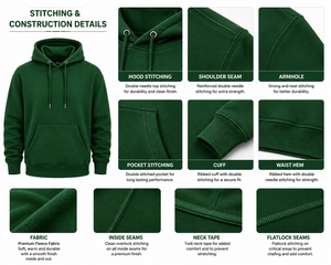 Nueva llegada, sudadera con capucha para hombre, transpirable, de color sólido, estilo casual, de primera calidad, con efecto lavado ácido. - Product Image 5