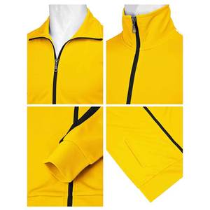 Chaquetas para hombre resistentes al viento y agradables al tacto 2026, de poliéster y spandex, con cremallera frontal, transpirables y con cuello alto. - Product Image 5