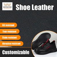 Cuir microfibre antistatique rigide et résistant de 1,8 mm pour chaussures de sécurité, cuir PU standard imperméable et résistant à l'huile