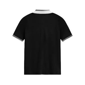 Servicio OEM Disponible, Venta al Por Mayor de Camisetas Polo Básicas de Manga Corta para Hombre con Cuello en Contraste y Cierre de Cremallera, Casual - Product Image 3