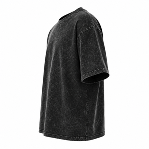 Camiseta Oversize de Algodón Pesado con Lavado Ácido y Efecto Vintage para Streetwear, al por Mayor, OEM - Product Image 6