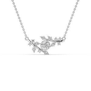 จี้/ชาร์มทองคำแท้ 14K ประดับเพชรทรงกลมเจียระไนแบบบริลเลียนท์ น้ำหนัก 0.98 กะรัต ผลิตในห้องปฏิบัติการ สำหรับผู้หญิง - Product Image 1