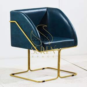 Latest Unique Indian Rexine Hotel Chair Modern Iron Handcrafted <b>Restaurant</b> Chair for Home Bedroom Living Room Hospital Use - Product Image 1