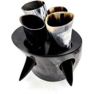 Natural buffalo horn art Animal theme raw material Handcrafted buffalo horn shape Horn art decor <b>collectible</b> - Product Image 5