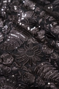 Pearl Embroidered <b>Sequin</b> Net Fabric Luxury Double Layer Gauze Lace <b>Material</b> for Wedding Dress Evening Wear Apparel - Product Image 2