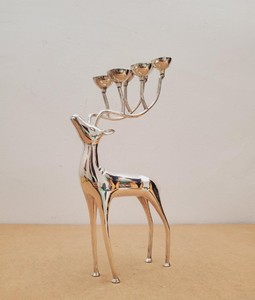 Portavelas de Reno Navideño – Soporte de Metal de Lujo para Velas de Té, Decoración del Hogar, Centro de Mesa y Regalos - Product Image 4