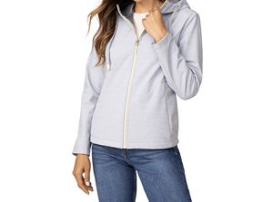 Women's <b>Hooded</b> <b>Soft</b> <b>Shell</b> <b>Jacket</b> Lightweight Breathable Polyester Outdoor Wear Regular Fit Solid Color Pullover Style Wholesale - Product Image 2