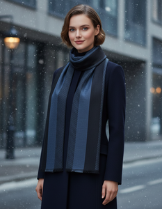 Écharpe et cache-oreilles d'hiver en acrylique de luxe, collection de créateurs, longs, écologiques, super doux, tricotés, pour hommes et femmes - Product Image 6
