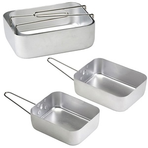 Feenix 500G Juego de Vajilla de Aluminio de 2 Piezas Estilo Británico, Lonchera Táctica, Messtin - Product Image 1