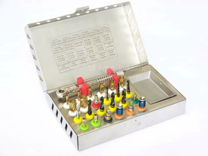 Premium Dental Implant Kit Surgical Grade Stainless Steel Tapered Osteotomy Drills <b>Set</b> For Advanced Implantology Surgery - Product Image 1