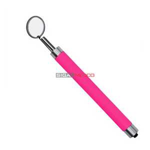 Espejo Bucal Dental Premium con Luz LED, Mango de Color Rosa, Acero Inoxidable, Espejo de Diagnóstico Oral para Dentistas - Product Image 2