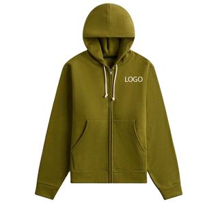 Sudadera con capucha para mujer con cierre de cremallera, diseño de logotipo personalizado y capucha ajustable con cordones para compradores al por mayor / Diseño a precio económico - Product Image 1