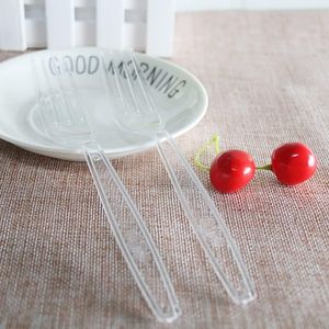 200 Forchette Monouso in Plastica Trasparente, Utensili Resistenti per Feste, Picnic, Grandi Eventi e Uso Quotidiano - Product Image 4