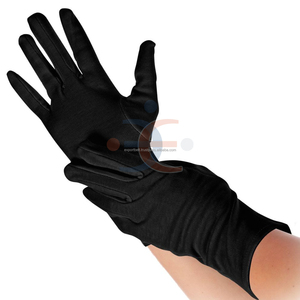 Gants de travail et d'inspection blancs de qualité supérieure, 100 % coton, écologiques, respirants, pour usage quotidien, avec logo personnalisé, pour fanfare - Product Image 5