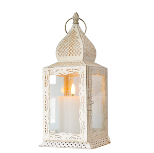 Lanterne à bougie marocaine en verre coloré, finition noire, pour l'éclairage de la maison et du jardin, lanternes suspendues décoratives - Product Image 3