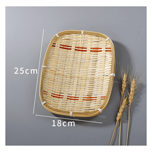 Cesta de bambú hecha a mano con bambú natural para decoración de pared y estilo rústico para el hogar, elaborada en Vietnam. - Product Image 5