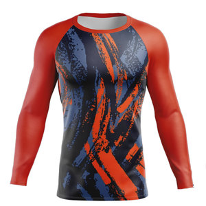 Camiseta de Compresión de Manga Larga con Protección UV y Logotipo Personalizado para Hombre, Camiseta de Natación de Secado Rápido, Camiseta de Jiu Jitsu - Product Image 1