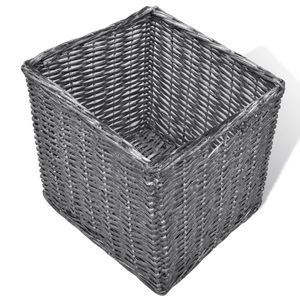 Trắng lưu trữ & lối vào băng ghế dự bị với đệm đầu và 3 giỏ cho đồ nội thất phòng khách - Product Image 5