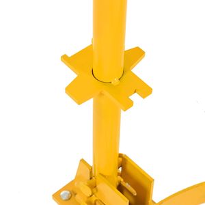 Carrello per Fusti da 55 Galloni con Capacità di 1200 libbre, 2 Ruote Fisse in PU e 1 Ruota Girevole, Carrello in Acciaio a Basso Profilo per Fusti d'Olio - Product Image 6